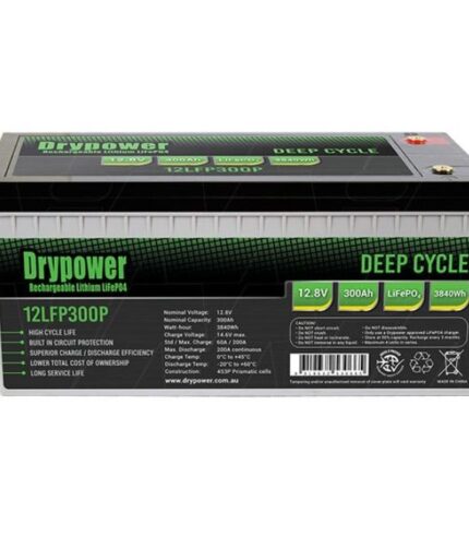 DryPower 12V 300Ah 3840Wh LiFePO4 Battery