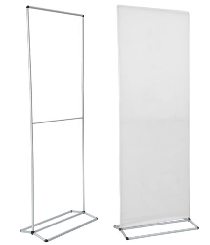 Natural Aluminium Slimline Display Stand Kit 2