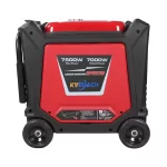 a red and black portable generator