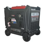 a black and red generator